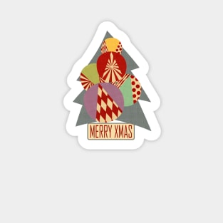 Christmas minimalist (gray) Sticker